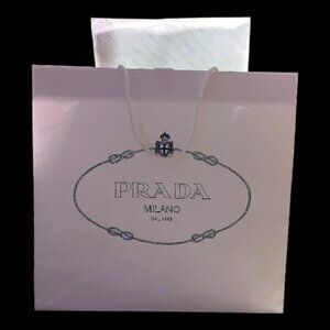 Prada Milano Medium Boutique Shopping Bag with Tissue Paper